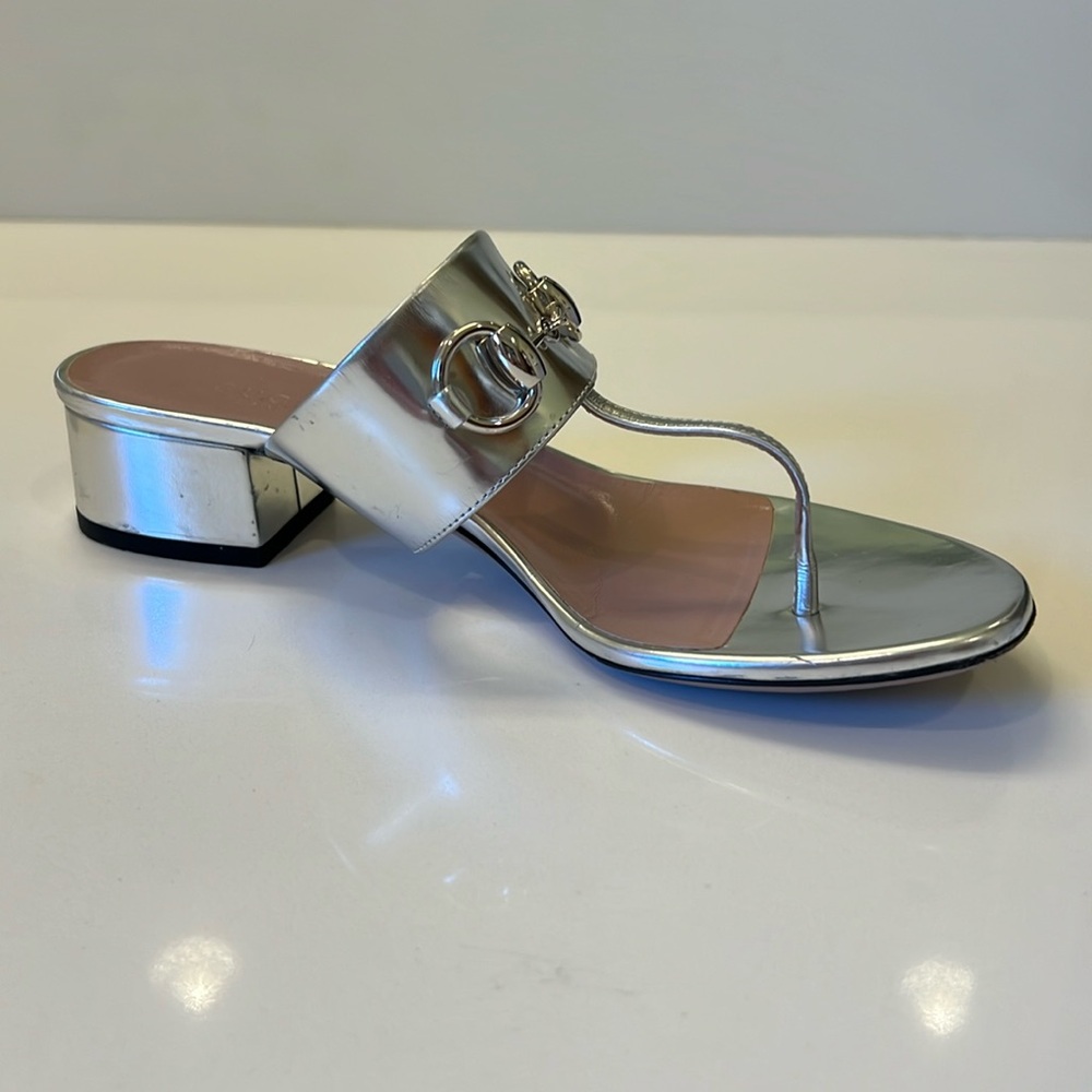 Gucci Horsebit Thong Sandal 36.5